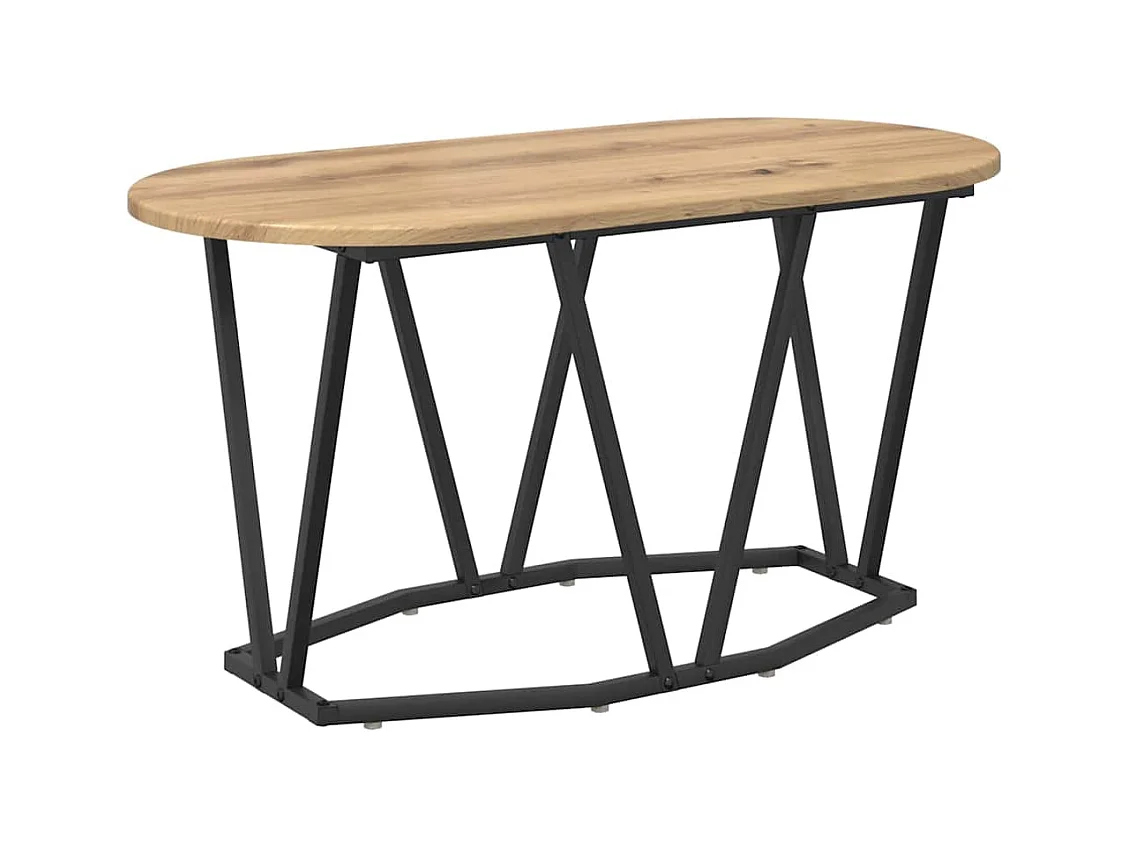 Mesas de centro | Mesas auxiliares 2 uds contrachapada roble marrón 40x40x35 cm SHL3996