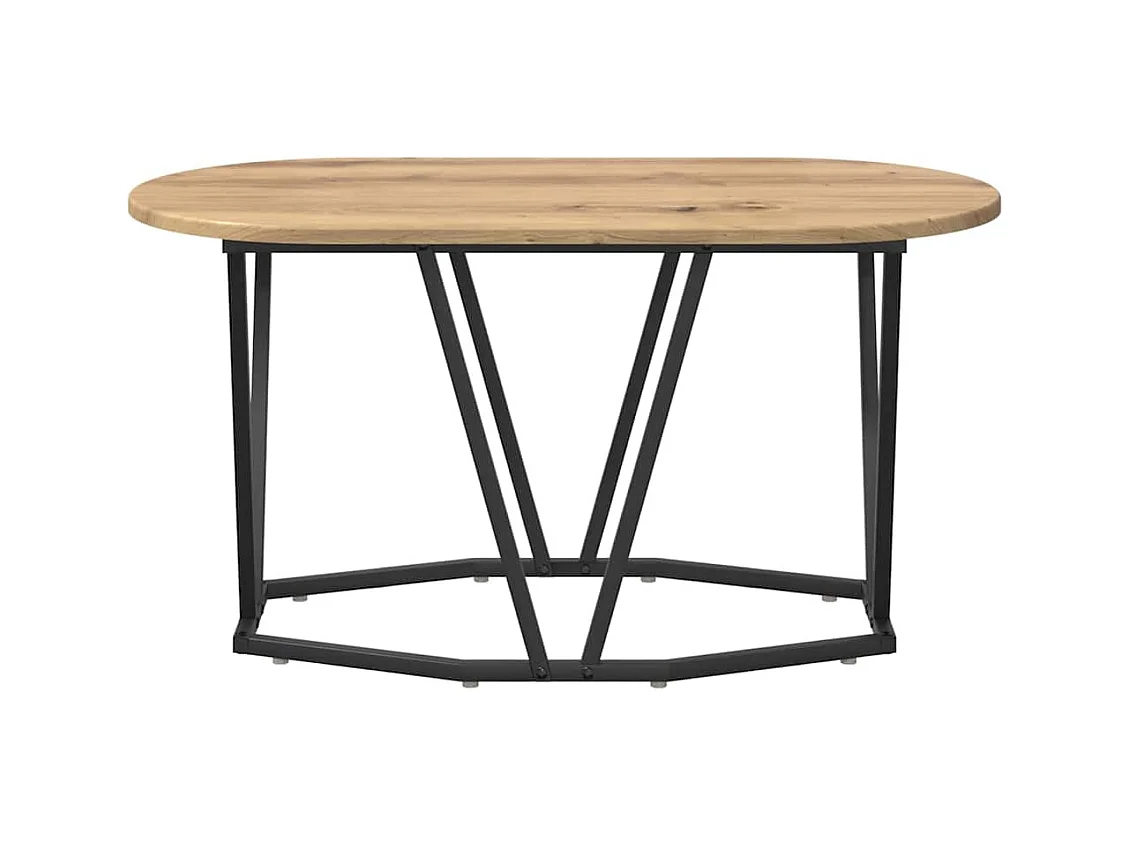 Mesas de centro | Mesas auxiliares 2 uds contrachapada roble marrón 40x40x35 cm SHL3996