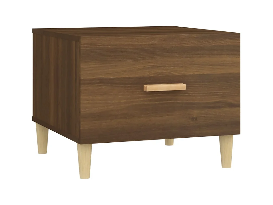 Table basse salon-Table d'appoint Chêne marron 50x50x40 cm Bois d'ingénierie SHL72834