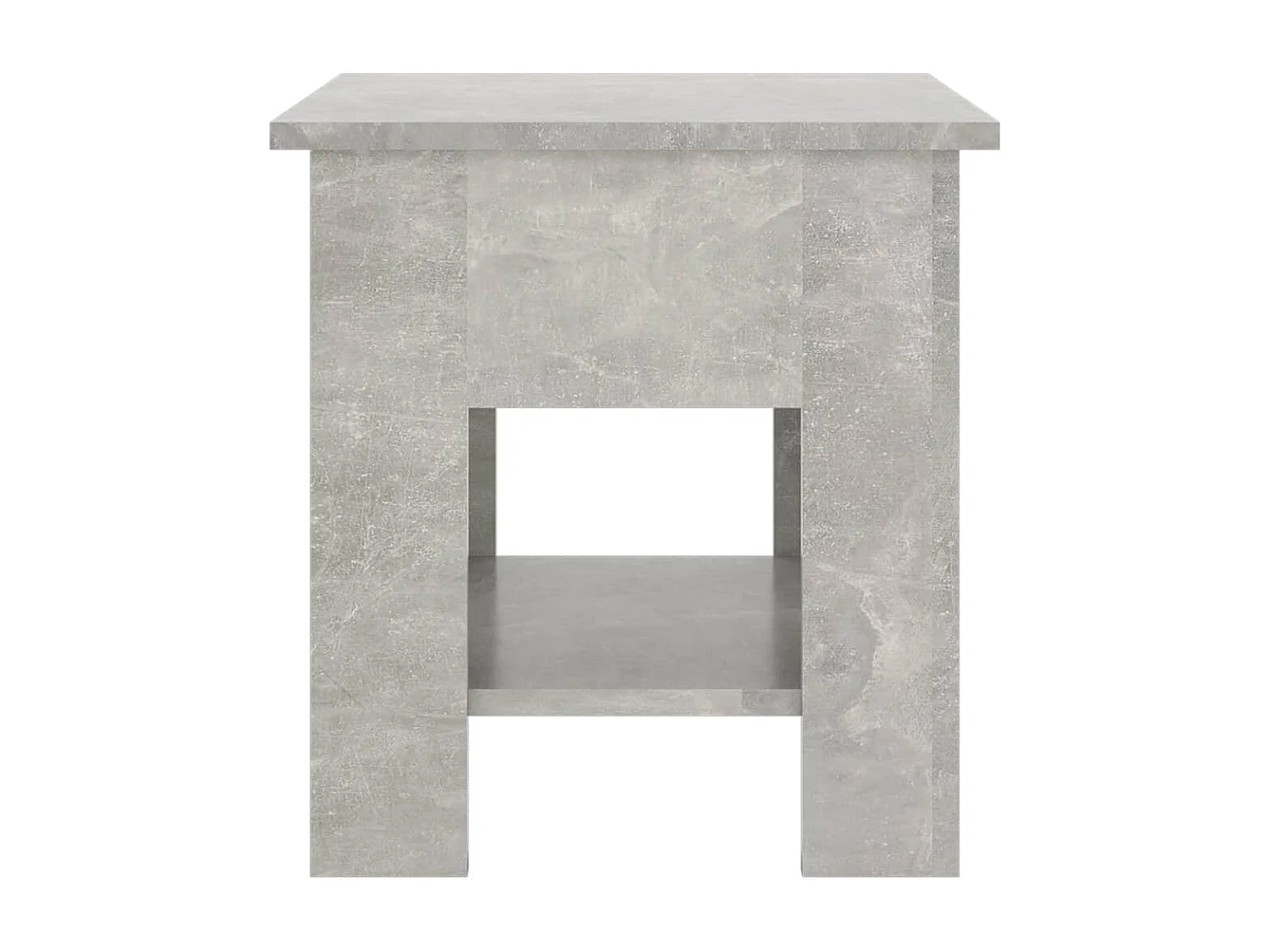 Mesa de centro | Mesa auxiliar de madera maciza de pino gris Ø52,5x45 cm SHL865044