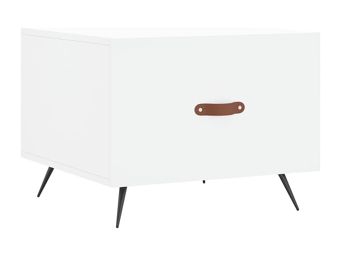 Tables basses salon-Tables d'appoint 2 pcs blanc 50x50x40 cm bois d'ingénierie SHL85495