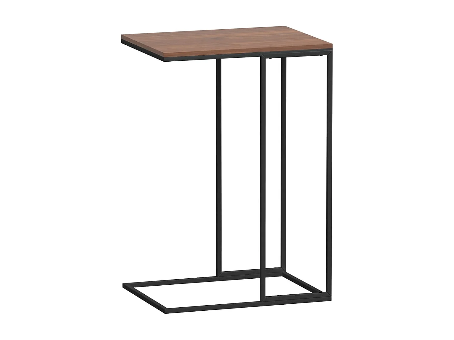 Mesa de centro | Mesa de apoio 40x30x59 cm derivados de madeira preto