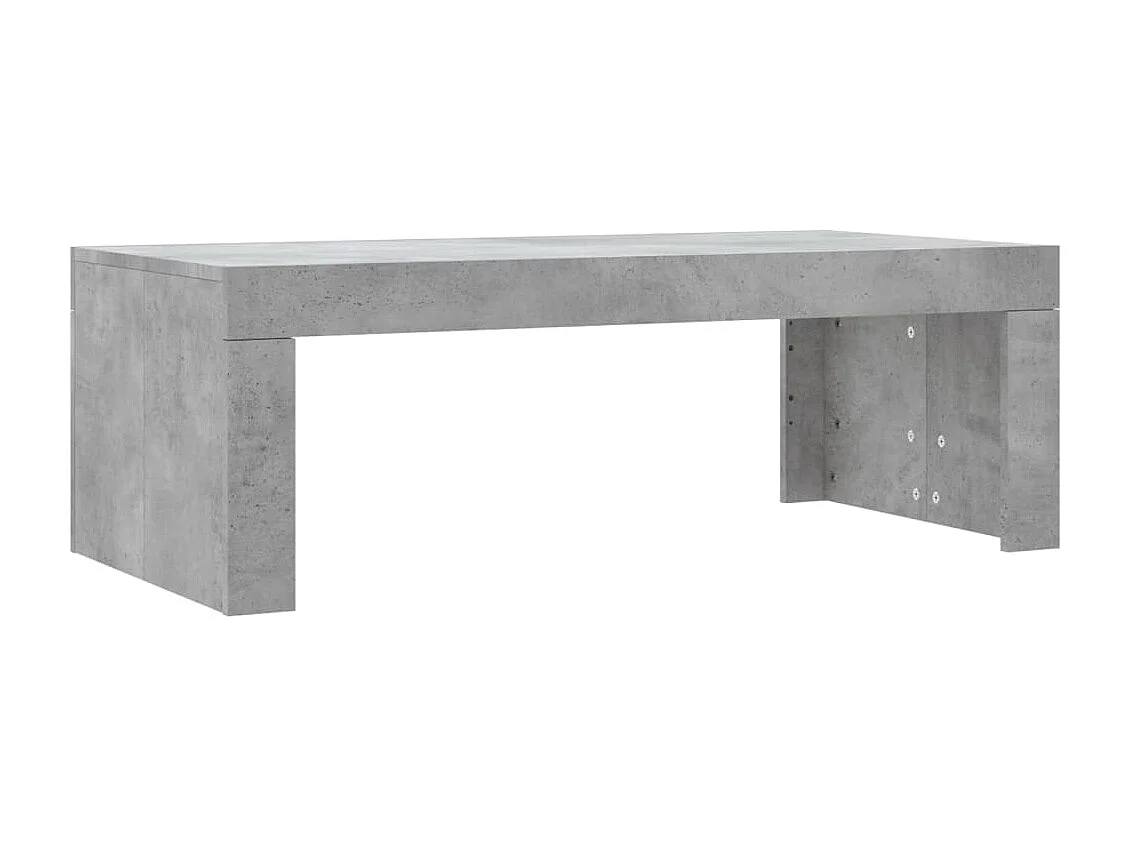 Couchtisch-Wohnzimmertisch-Beistelltische Betongrau 102x50x36 cm Holzwerkstoff SHL80972