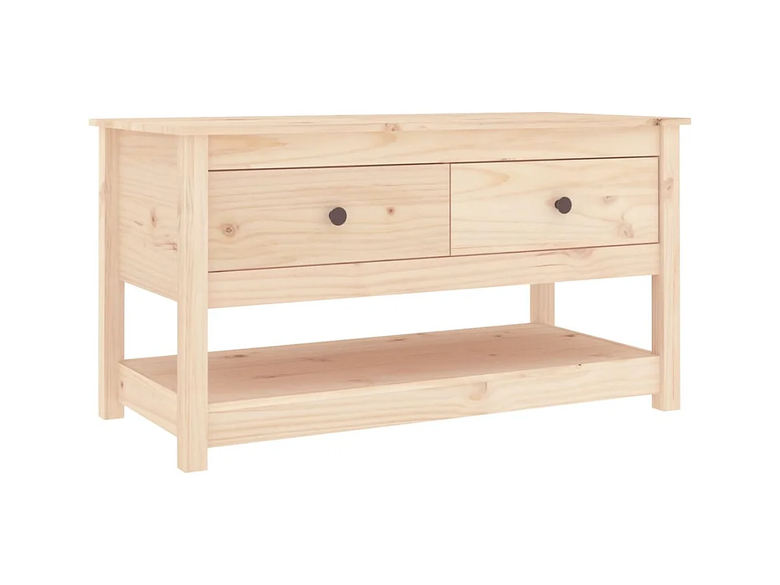 Table basse salon-Table d'appoint 102x49x55 cm Bois massif de pin SHL42038