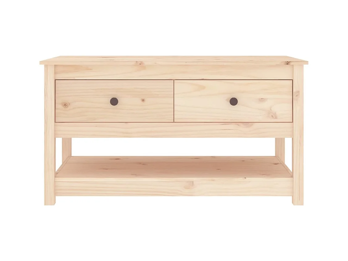 Table basse salon-Table d'appoint 102x49x55 cm Bois massif de pin SHL42038