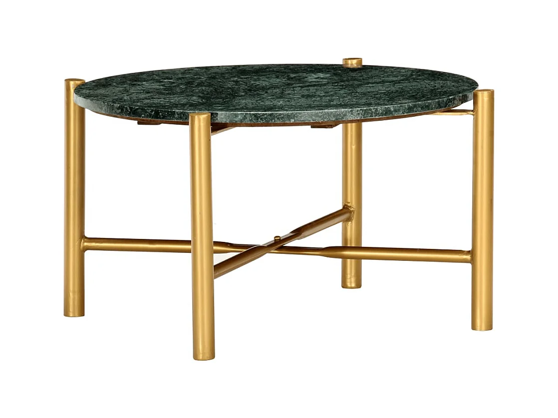 Mesa de centro | Mesa de apoio 60x60x35cm pedra genuína textura mármore verde