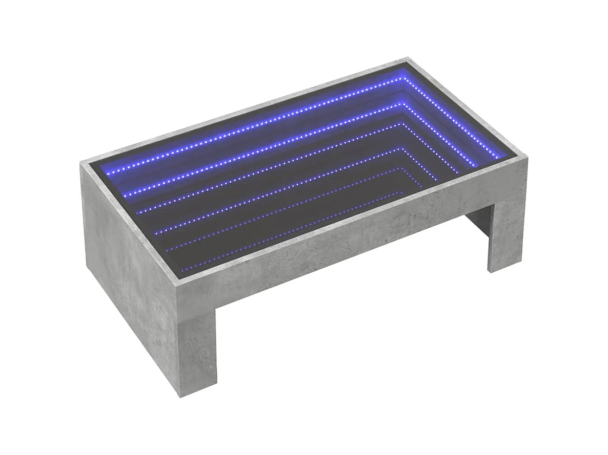 Mesa de centro-Mesa auxiliar madera de ingeniería blanco brillo 102x55x42 cm SHL466477