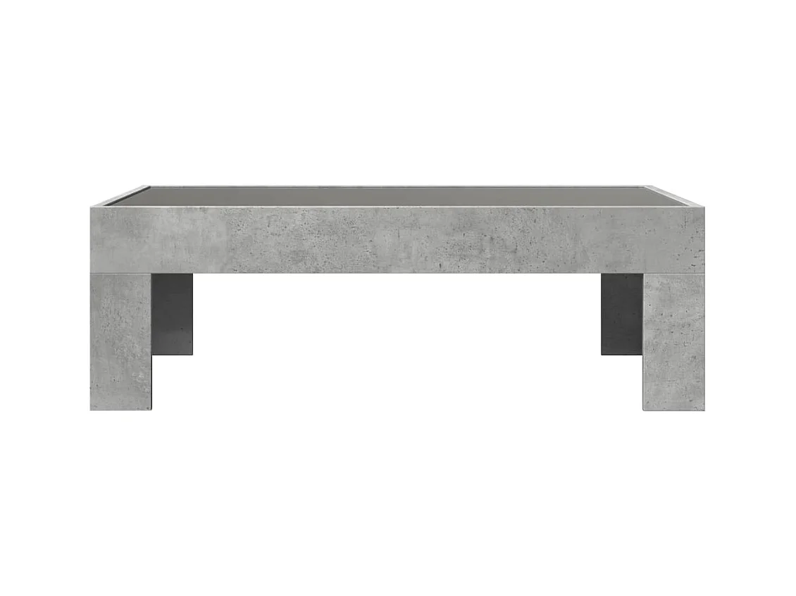 Mesa de centro-Mesa auxiliar madera de ingeniería blanco brillo 102x55x42 cm SHL466477