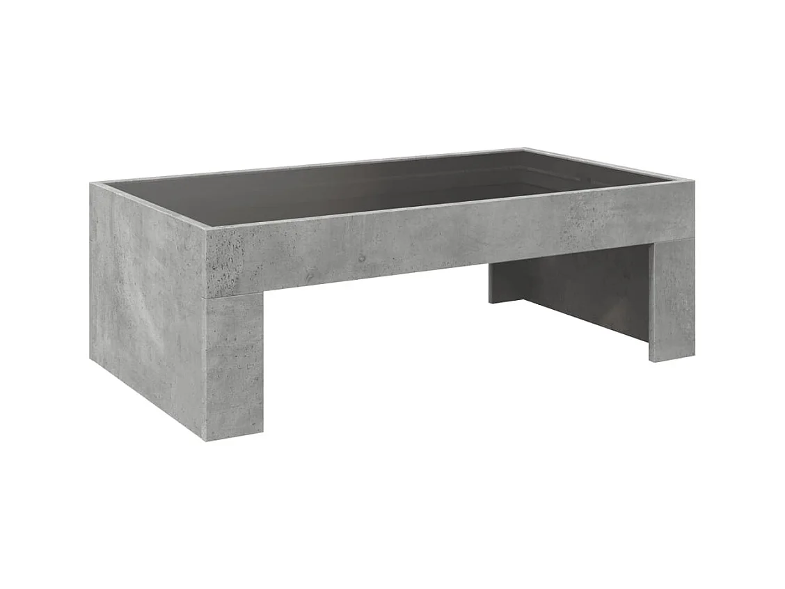 Mesa de centro-Mesa auxiliar madera de ingeniería blanco brillo 102x55x42 cm SHL466477