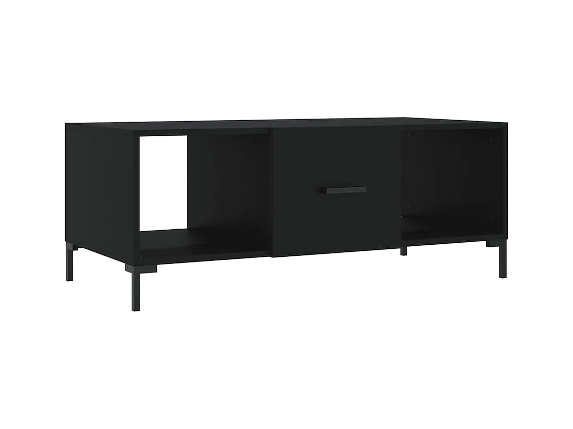 Table basse salon-Table d'appoint noir 102x50x40 cm bois d'ingénierie SHL49510