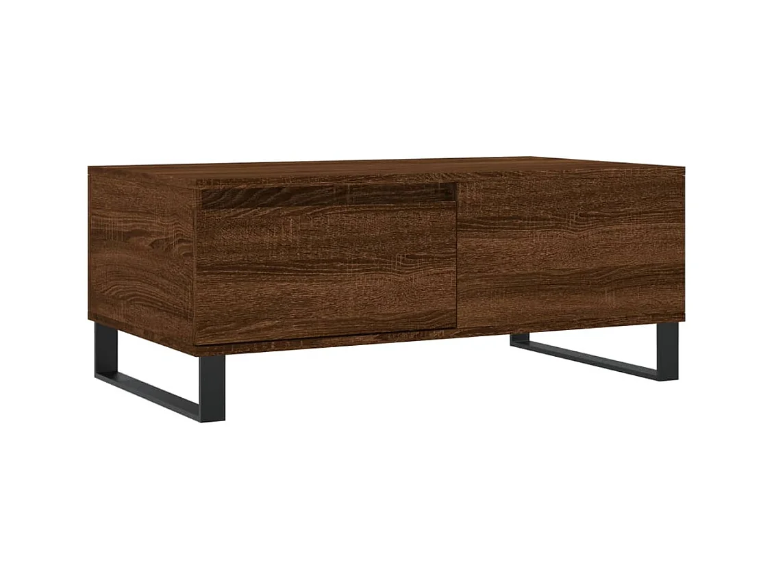 Table basse salon-Table d'appoint Chêne marron 90x50x36,5 cm Bois d'ingénierie SHL7883