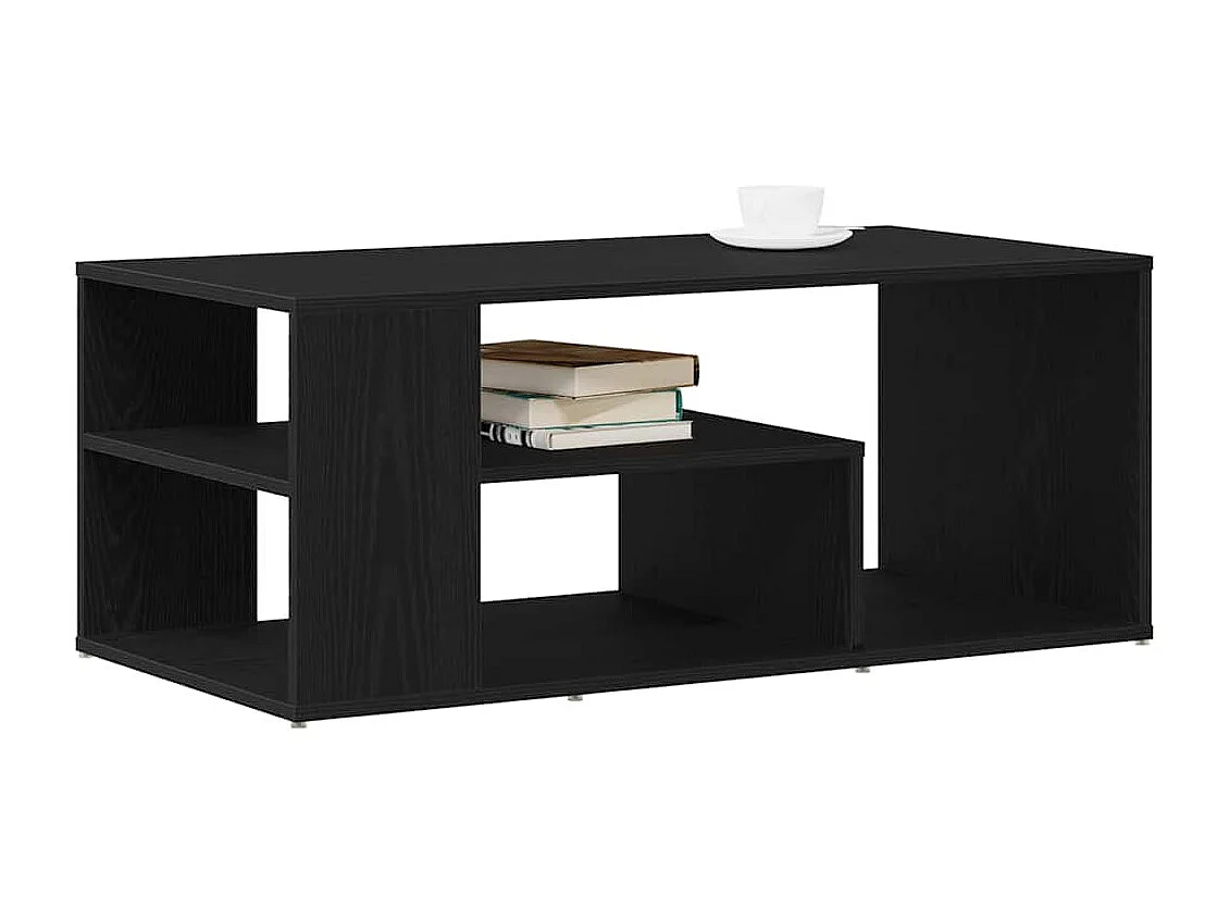 Couchtisch-Wohnzimmertisch-Beistelltische Schwarz Eichen-Optik 100x50x40 cm Holzwerkstoff SHL21022