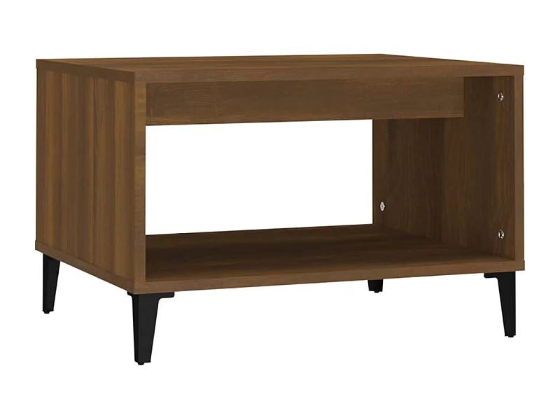 Table basse salon-Table d'appoint Chêne marron 60x50x40 cm Bois d'ingénierie SHL27018