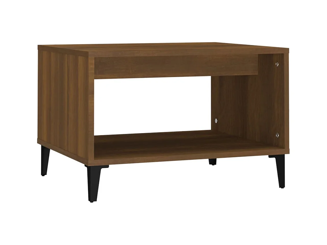 Table basse salon-Table d'appoint Chêne marron 60x50x40 cm Bois d'ingénierie SHL27018