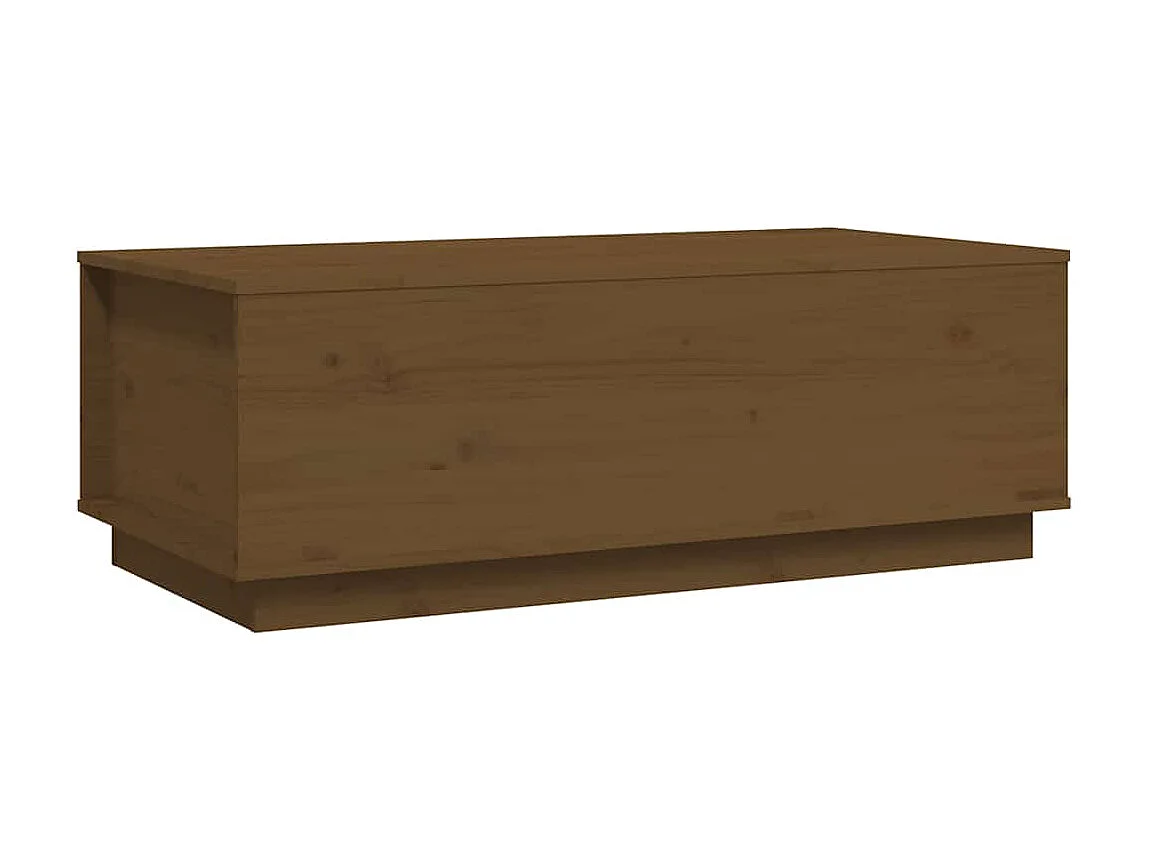 Couchtisch-Sofatisch-Beistelltische Honigbraun 100x50x35 cm Massivholz Kiefer SHL26913