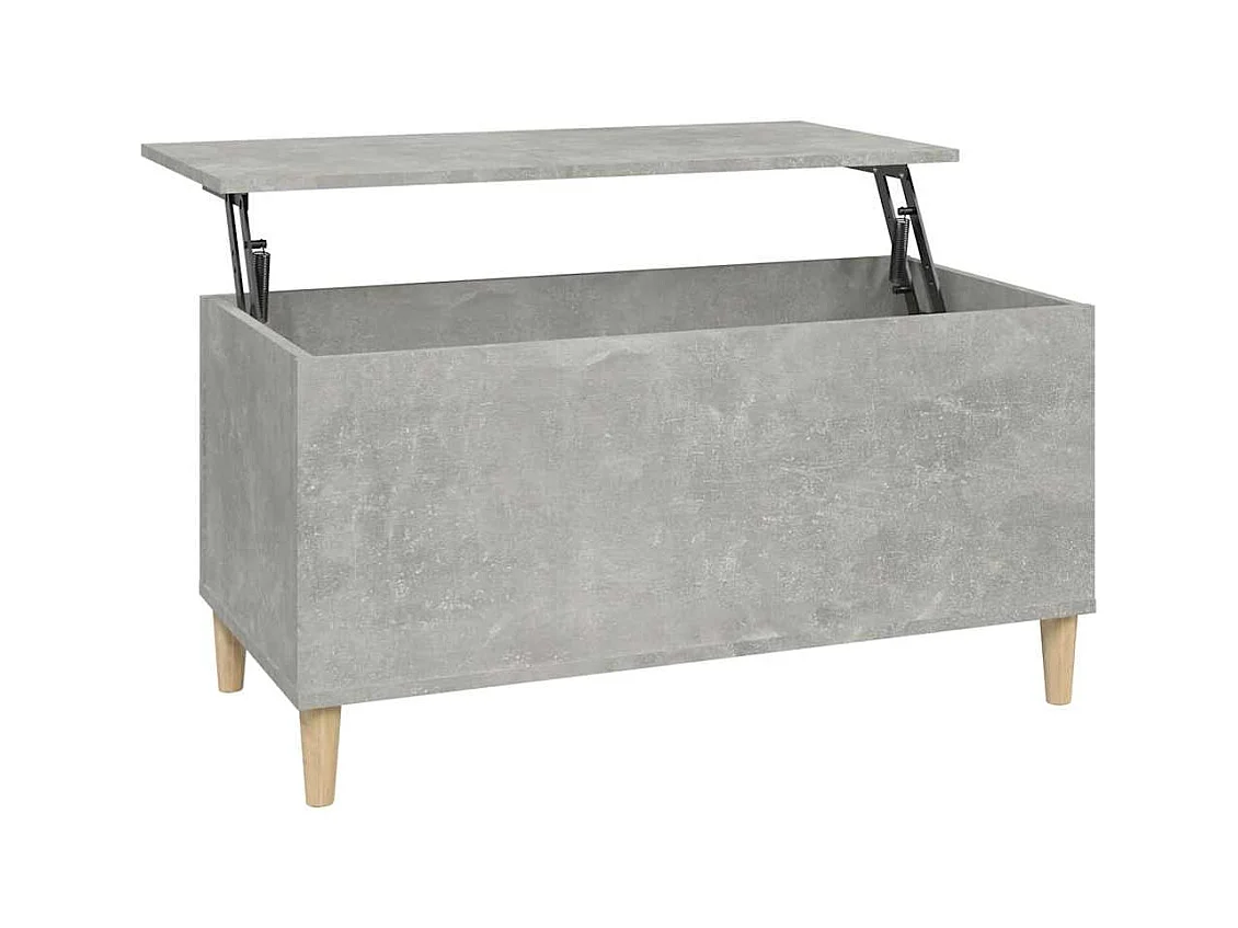 Table basse salon-Table d'appoint Gris béton 90x44,5x45 cm Bois d'ingénierie SHL97752