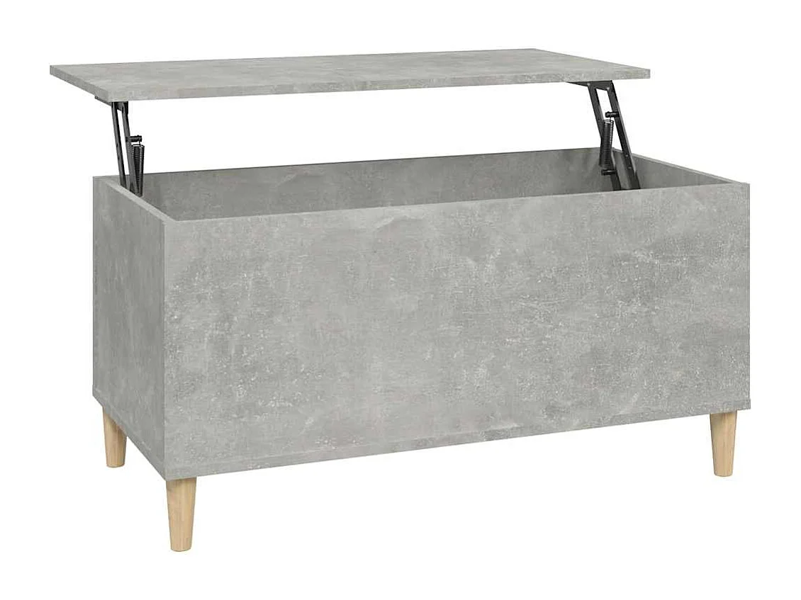 Couchtisch-Wohnzimmertisch-Beistelltische Betongrau 90x44,5x45 cm Holzwerkstoff SHL53640