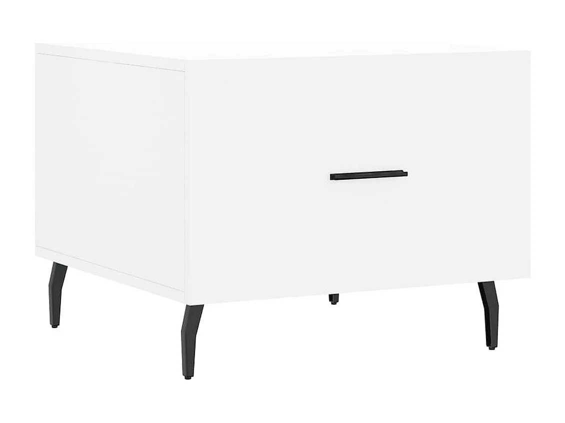 Lot de 2 Tables basses-Tables d'appoint blanc 50x50x40 cm bois d'ingénierie SHL44076