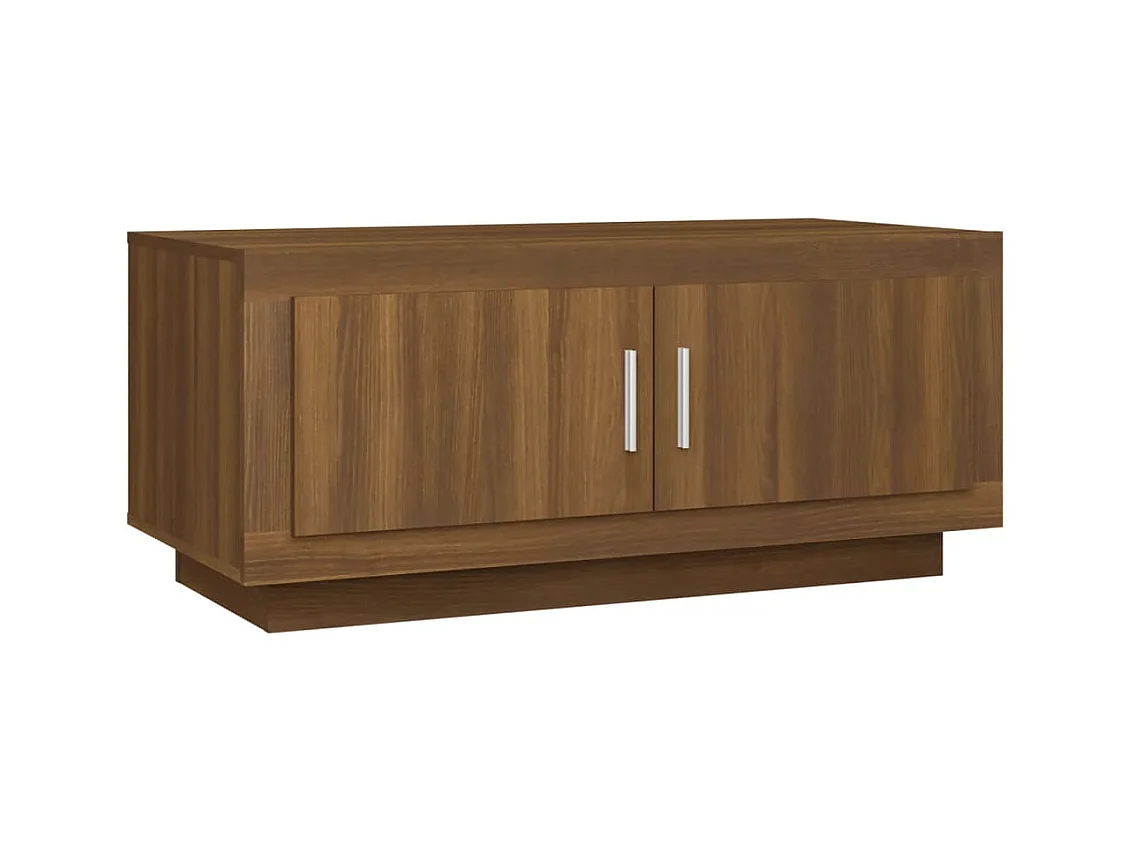 Table basse salon-Table d'appoint Chêne marron 102x50x45 cm Bois d'ingénierie SHL36909