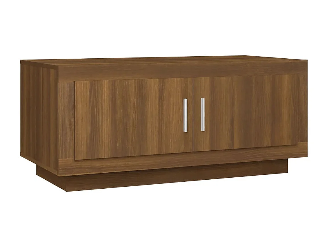 Couchtisch-Sofatisch-Beistelltische Braun Eichen-Optik 102x50x45 cm Holzwerkstoff SHL80974