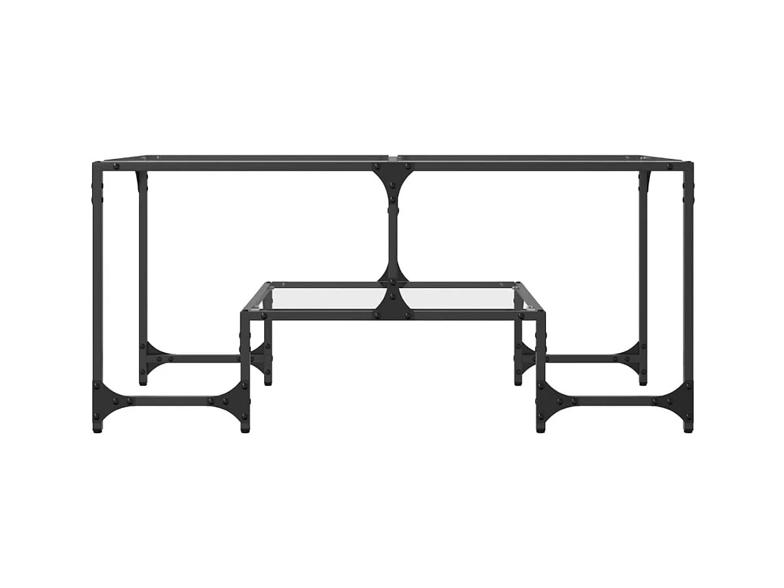 Mesa de centro-Mesa auxiliar madera contrachapada blanco 82x48x45 cm SHL4896