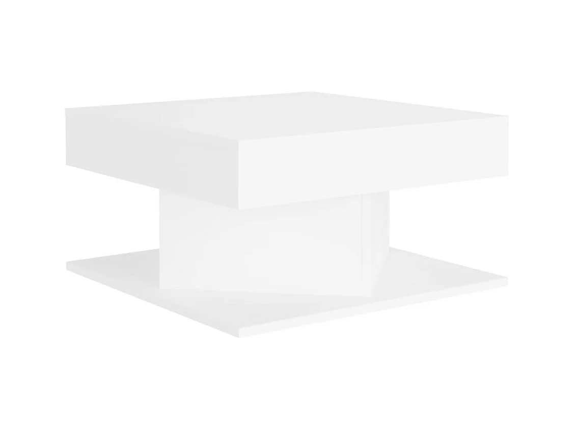 Table basse salon-Table d'appoint Blanc 57x57x30 cm Bois d'ingénierie SHL71117