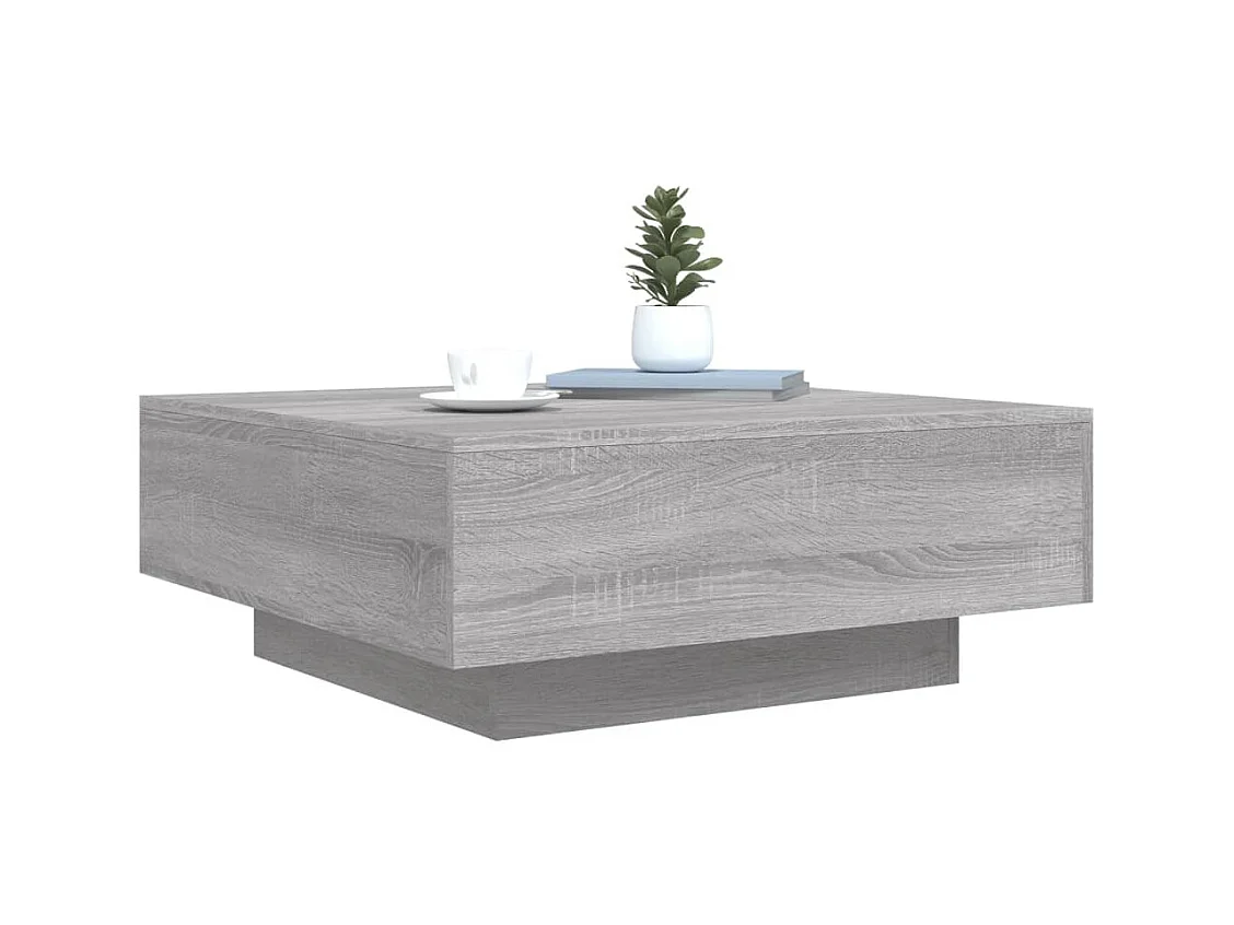 Mesa de centro-Mesa auxiliar de madera de mango maciza 90x55x36 cm SHL4350