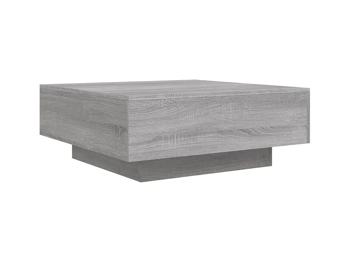 Table basse salon-Table d'appoint sonoma gris 80x80x31 cm bois d'ingénierie SHL91139