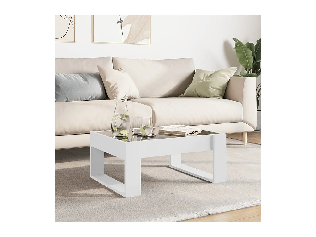 Mesa de centro-Mesa auxiliar madera de ingeniería gris hormigón 102x55x42 cm SHL98760