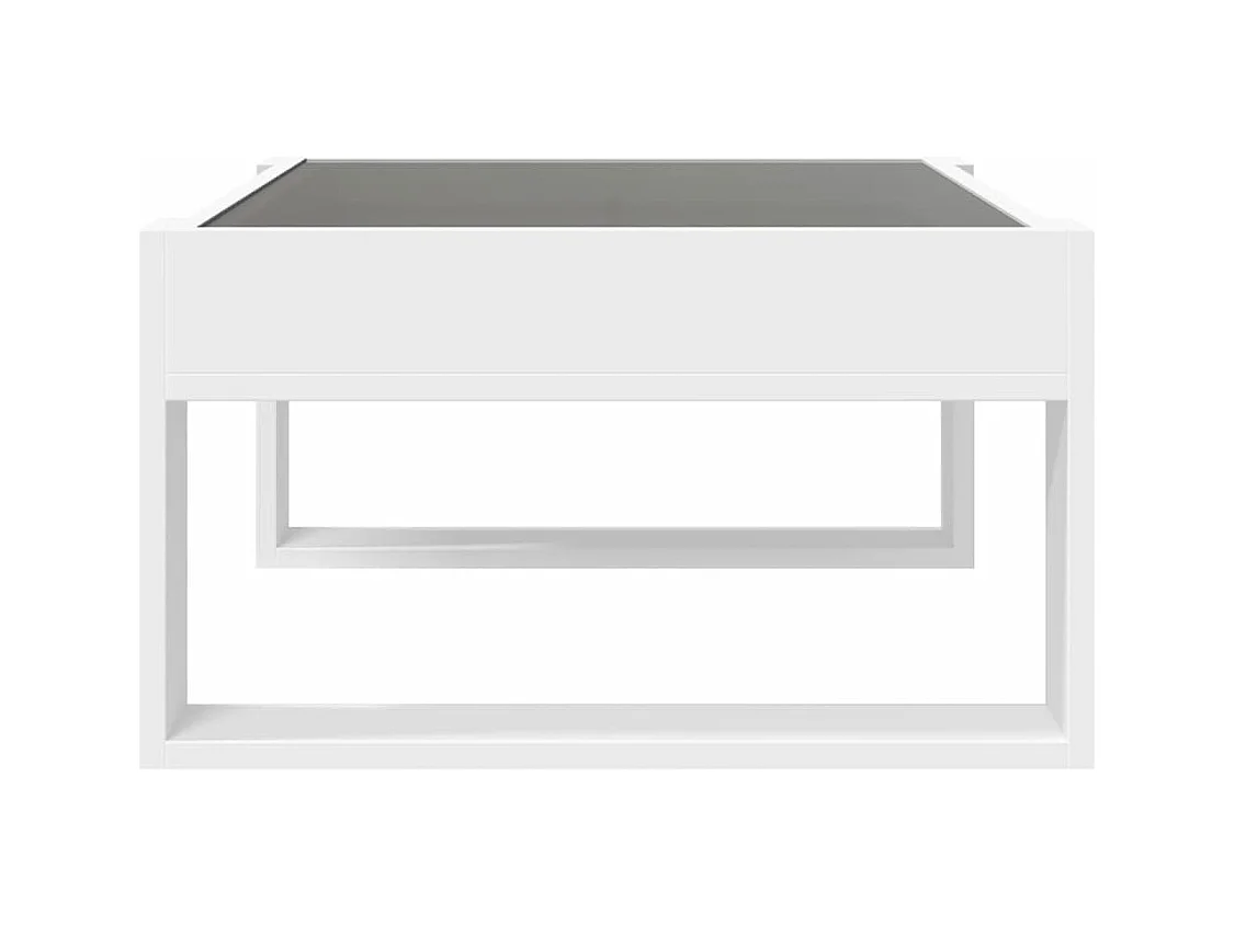 Mesa de centro-Mesa auxiliar madera de ingeniería gris hormigón 102x55x42 cm SHL98760