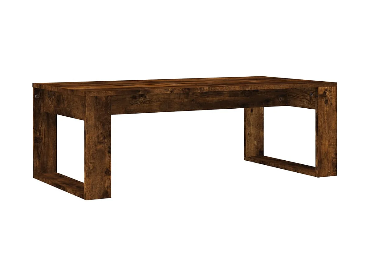 Couchtisch-Wohnzimmertisch-Beistelltische Räuchereiche 102x50x35 cm Holzwerkstoff SHL53223