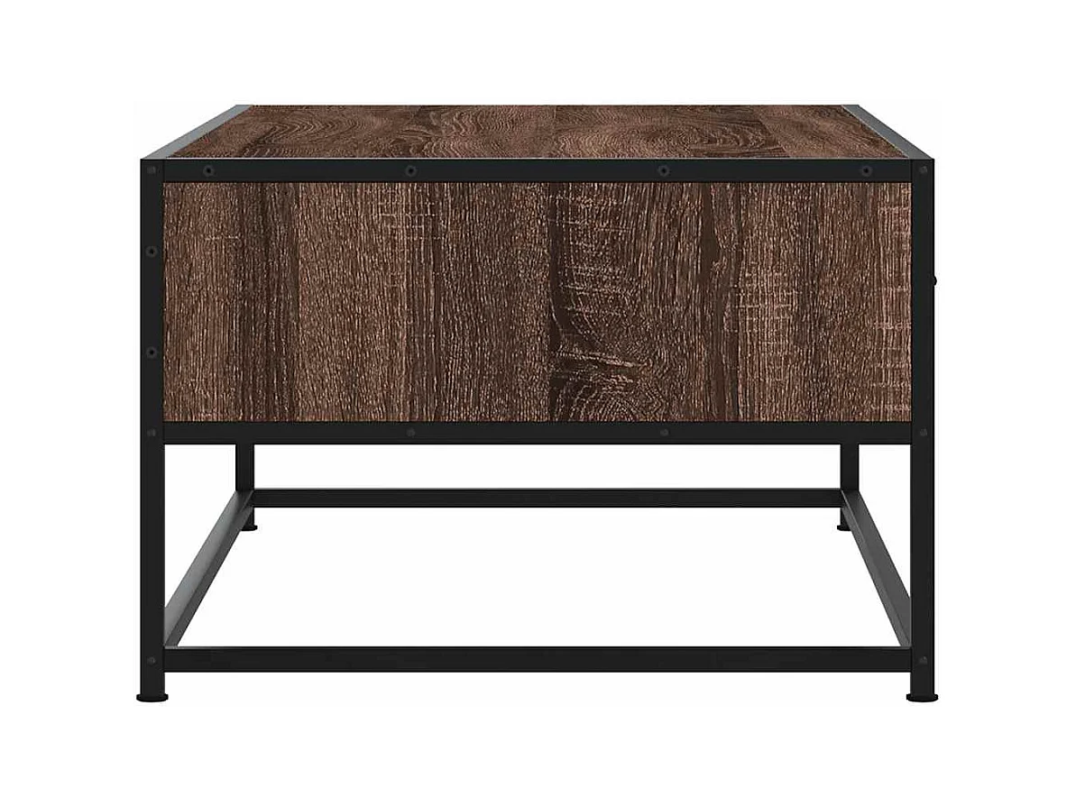 Mesa de centro-Mesa auxiliar madera maciza de pino marrón miel 80x50x40 cm SHL2745