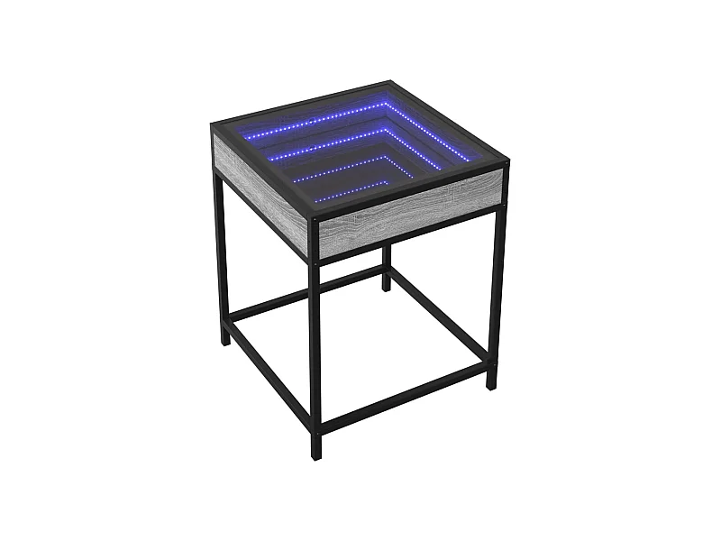 Mesa de centro-Mesa auxiliar madera de ingeniería negra 102x55x42 cm SHL1449