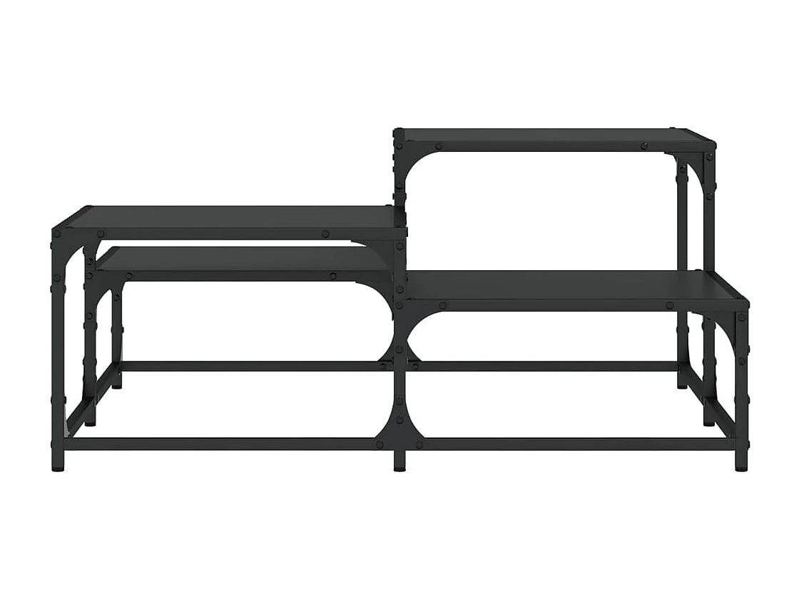 Mesa de centro-Mesa auxiliar de madera maciza de acacia 90x40x35 cm SHL731563