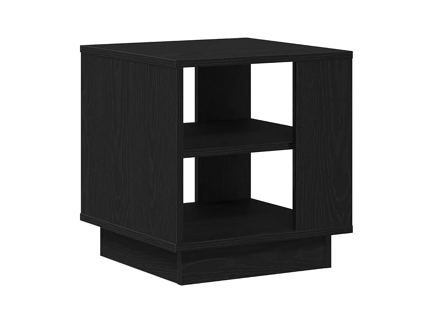 Mesa de centro-Mesa auxiliar-Mesita de centro madera contrachapada gris hormigón 68x50x38 cm SHL3461