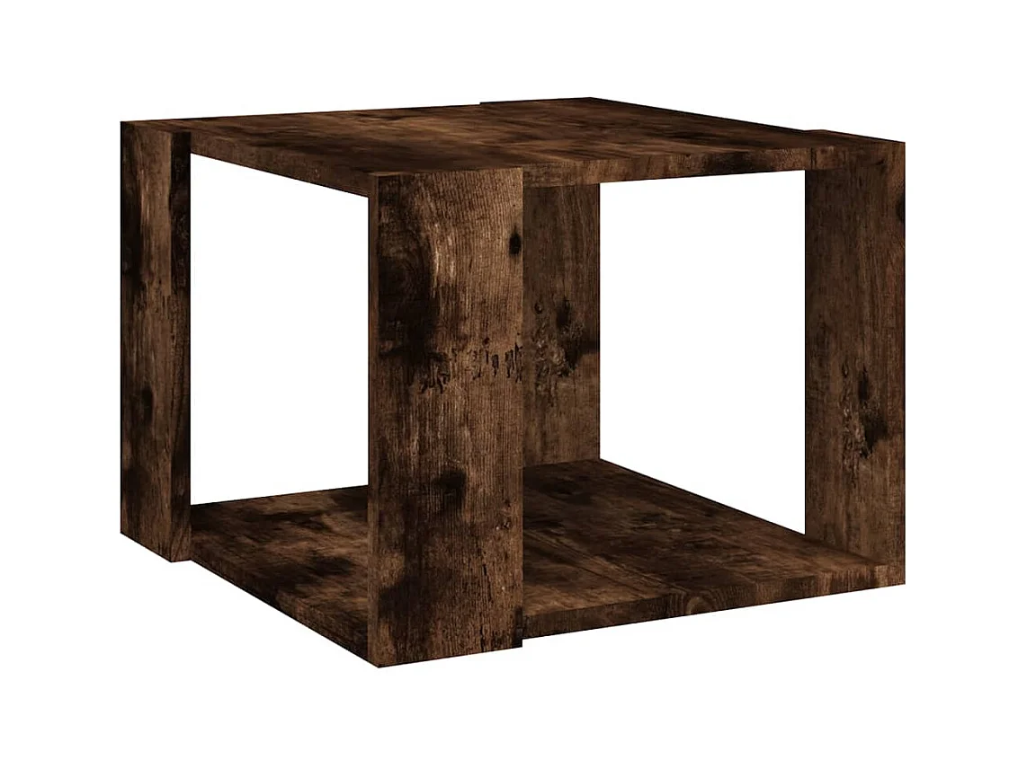 Table basse salon-Table d'appoint Chêne fumé 40x40x30 cm Bois d'ingénierie SHL26566