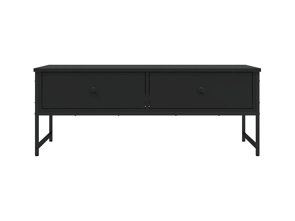 Mesa de centro | Mesa de apoio 101x49x39.5 cm derivados de madeira preto