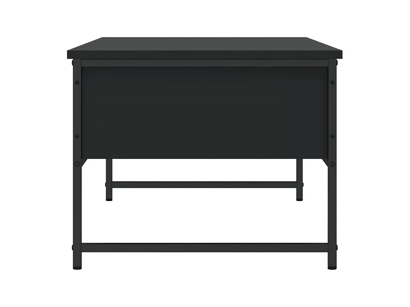 Mesa de centro | Mesa de apoio 101x49x39.5 cm derivados de madeira preto