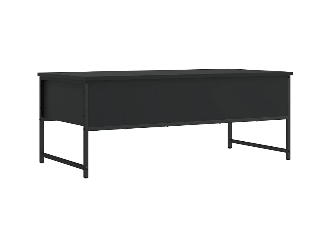 Mesa de centro | Mesa de apoio 101x49x39.5 cm derivados de madeira preto