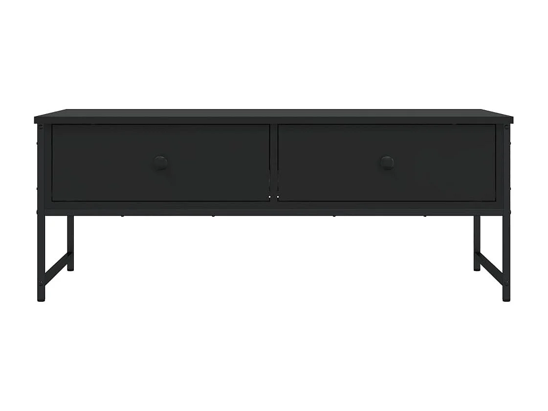 Couchtisch-Wohnzimmertisch-Beistelltische Schwarz 101x49x39,5 cm Holzwerkstoff SHL30913