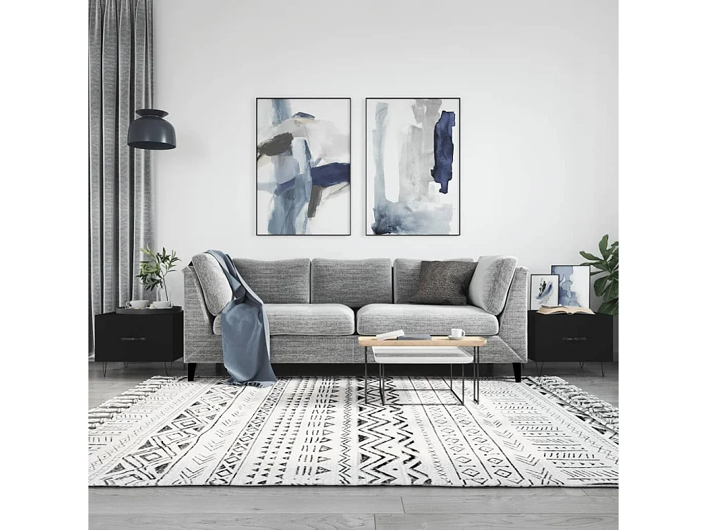 Mesa de centro | Mesa auxiliar madera de ingeniería roble artisan 60x60x38 cm SHL4668