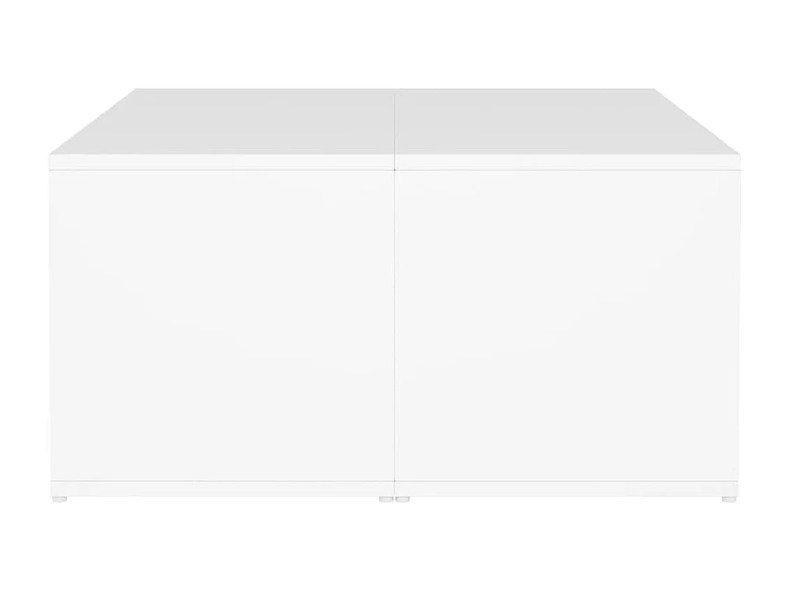 Salontafel | Bijzettafel | Koffietafel 4 st 33x33x33 cm bewerkt hout wit