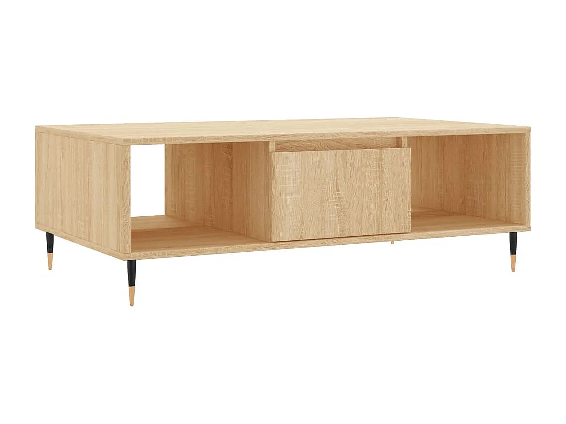 Table basse salon-Table d'appoint chêne sonoma 104x60x35 cm bois d'ingénierie SHL35667