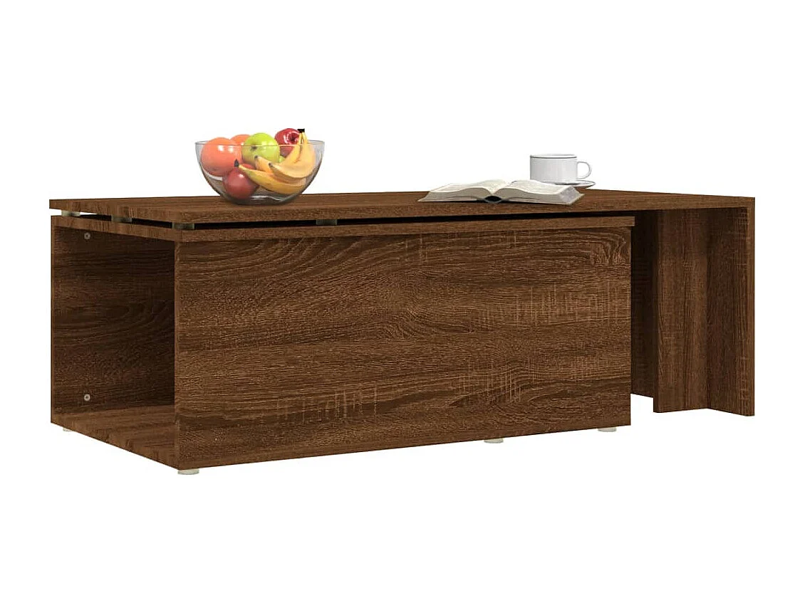 Mesa de centro | Mesa auxiliar madera contrachapada gris Sonoma 80x80x36,5 cm SHL3713