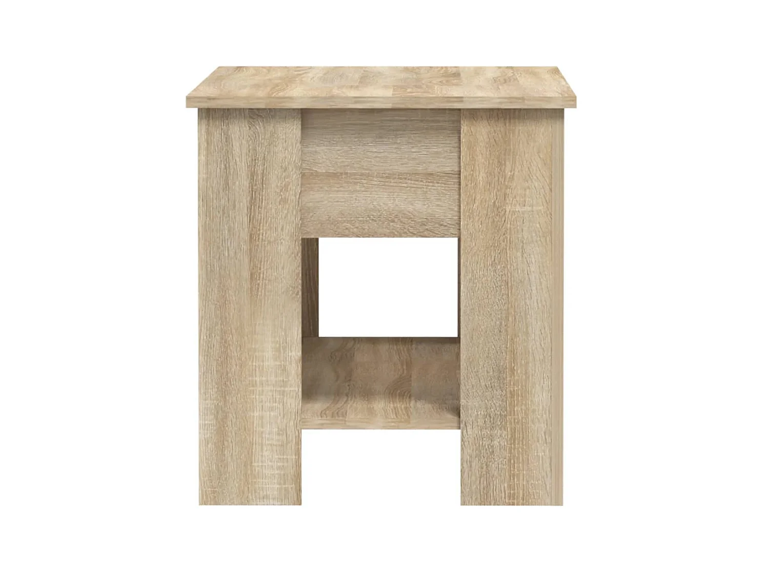 Mesa de centro | Mesa auxiliar de madera maciza de pino blanco 110x55x45 cm SHL540729