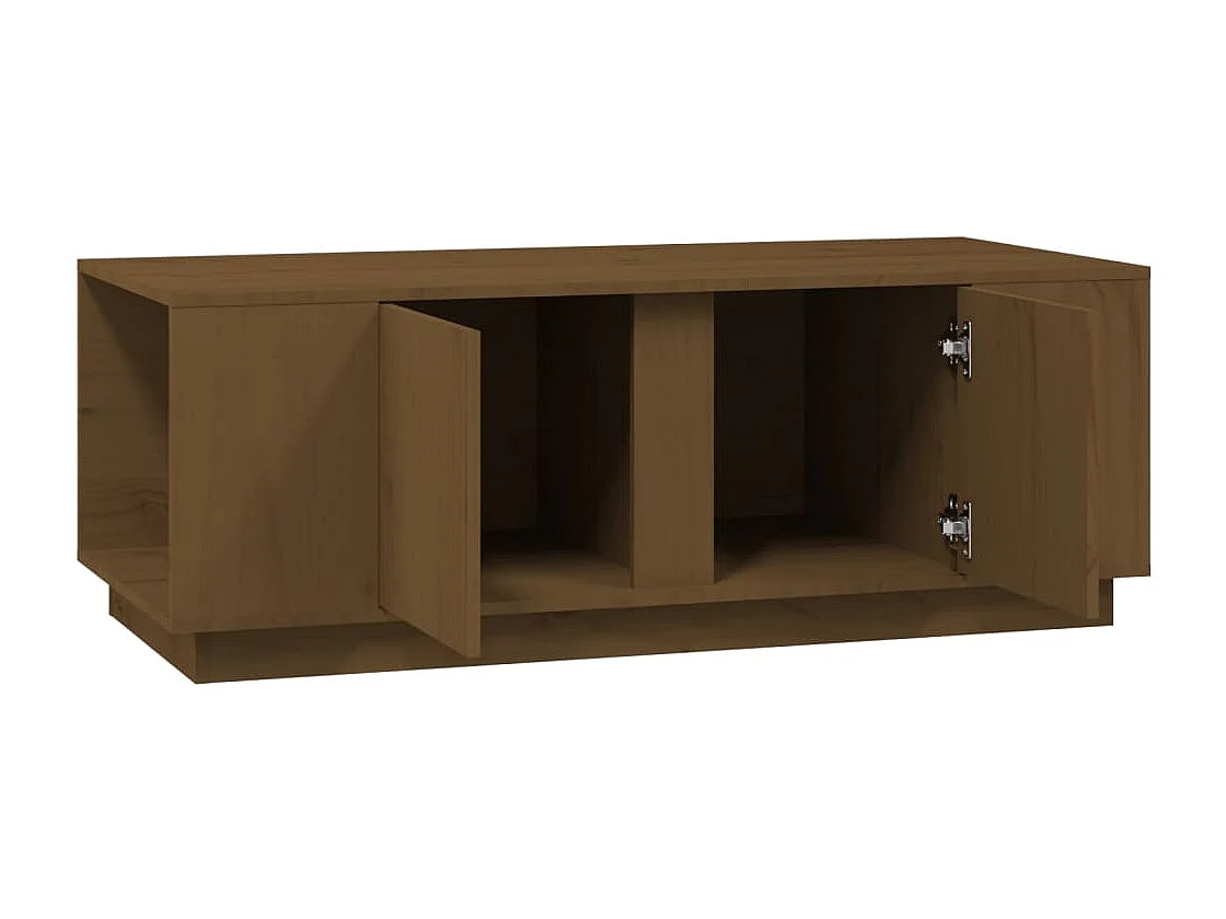 Couchtisch-Sofatisch-Beistelltische Honigbraun 110x50x40 cm Massivholz Kiefer SHL48827