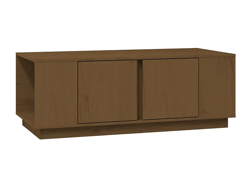 Table basse salon-Table d'appoint Marron miel 110x50x40 cm Bois massif de pin SHL26494