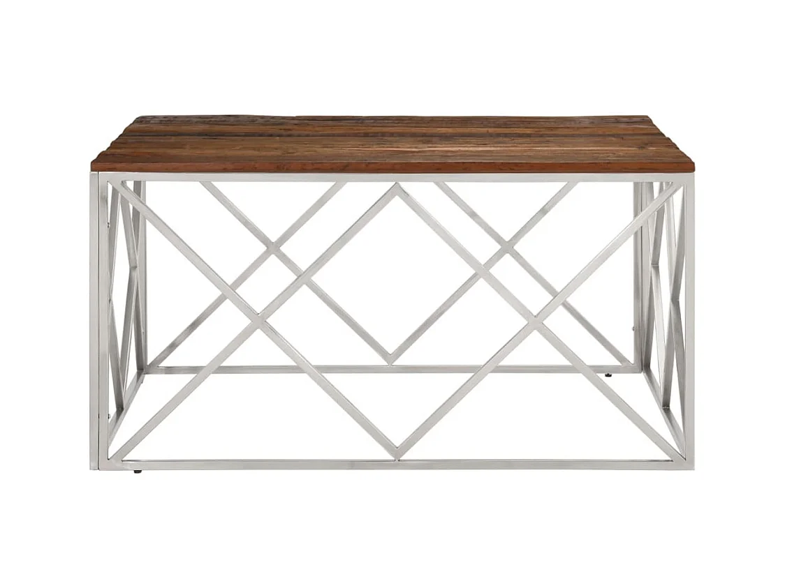 Mesa de centro | Mesa auxiliar con Infinity LED gris hormigón 50x50x30 cm SHL33353