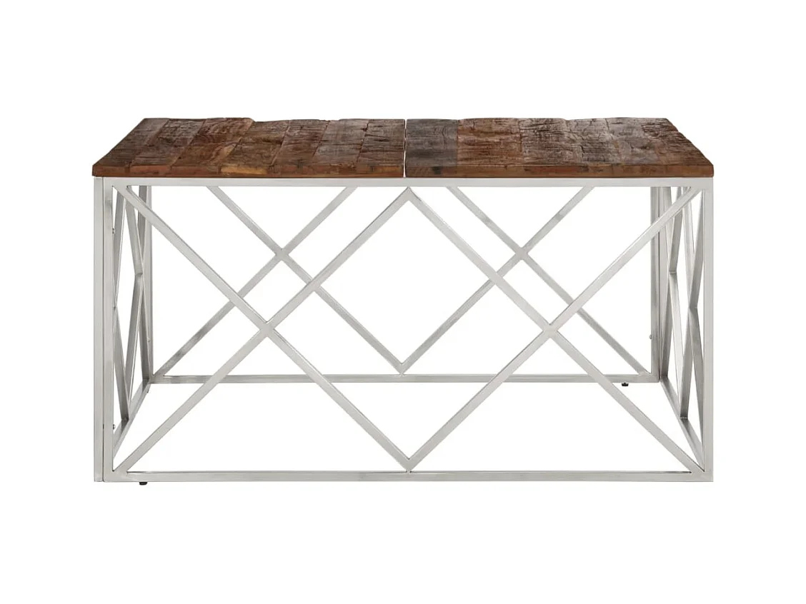 Mesa de centro | Mesa auxiliar con Infinity LED gris hormigón 50x50x30 cm SHL33353