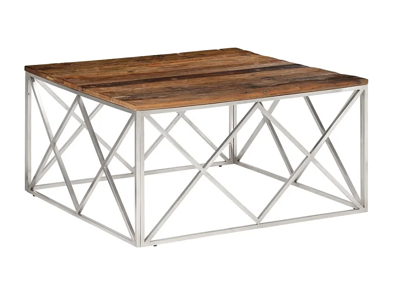 Mesa de centro | Mesa auxiliar con Infinity LED gris hormigón 50x50x30 cm SHL33353